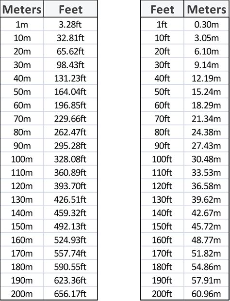 13 feet to meters|relation between feet and meter.